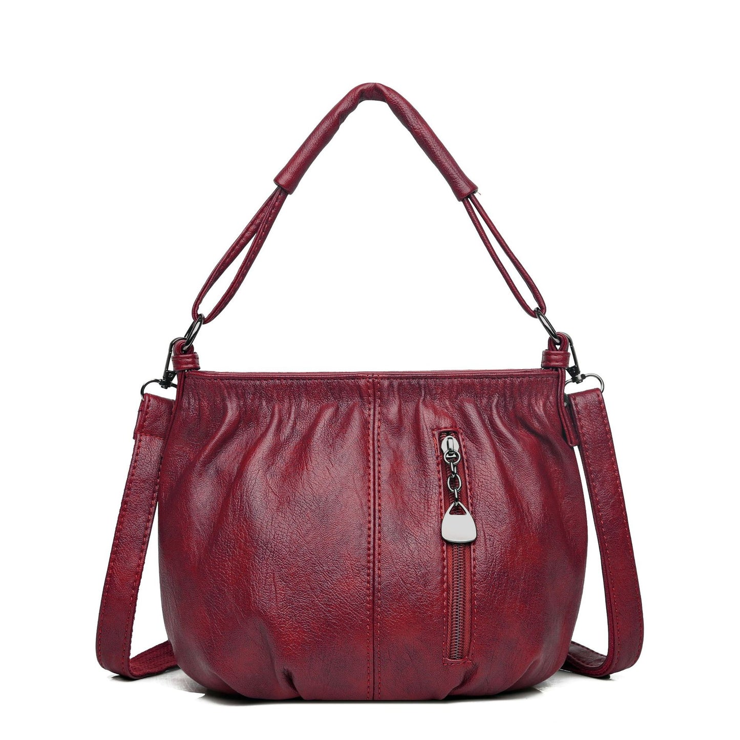 😜30% árcsökkentés🔥2026 Új modell👜Mékké Bőrzsákos Táska – Plisált Design + Kettős Funkció!