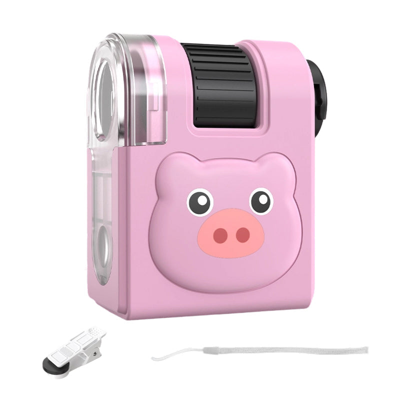 📱 Telefon kompatibilis mikroszkóp🐸 80-szoros állítható nagyítás + LED és UV fény!