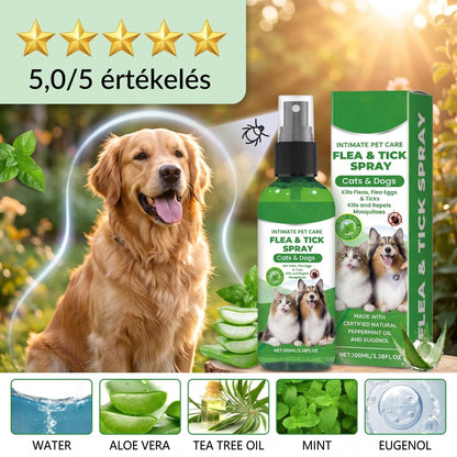 🔥1+1 ingyenes🌿Természetes bolha- és kullancsirtó spray🐾Borsmenta és teafaolajos kártevőriasztó spray – Nyugtatja az irritált bőrt, széles spektrumú védelem!