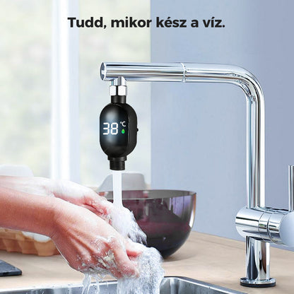 🎁🌈2+2 INGYEN🚿✅Zuhany hőmérséklet-kijelző – biztonságos fürdőzés gyerekeknek és időseknek！