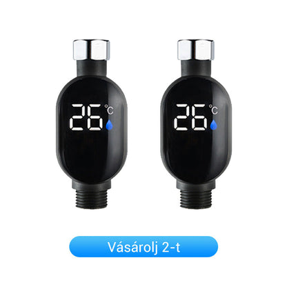 🎁🌈2+2 INGYEN🚿✅Zuhany hőmérséklet-kijelző – biztonságos fürdőzés gyerekeknek és időseknek！