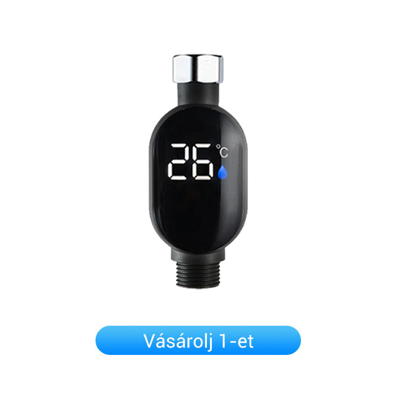 🎁🌈2+2 INGYEN🚿✅Zuhany hőmérséklet-kijelző – biztonságos fürdőzés gyerekeknek és időseknek！