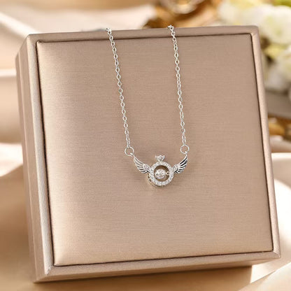 😝1 vásárol 1 ingyen kap👼Cherub Wings Nyaklánc – Mikrozirkónia + Ruchomé Skrzydła!