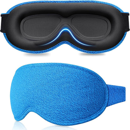 🔥1+1 ingyenes🌙 Kontúrozott memóriahabos szemmaszk😴 3D ergonomikus alvószemmaszk – 100% fényzáró, nyomásmentes kényelem egész évben!
