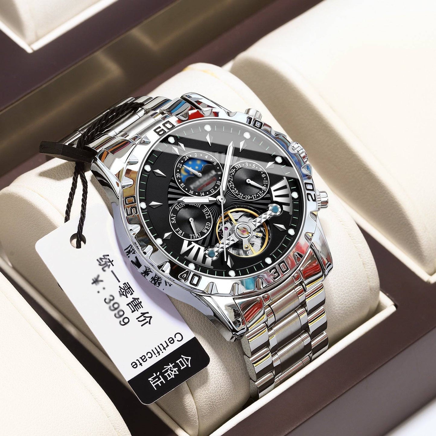 ⌚Svájci automata órák – vízálló, mechanikus és stílusos Kiváló!