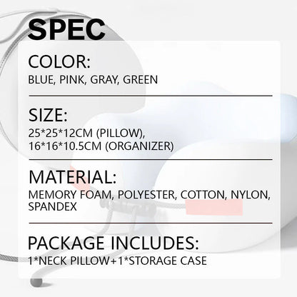 🔝69% kedvezmény✈️ Utazási Nyakpárna – NASA Hab! 360° Beállítható & Összecsukható!