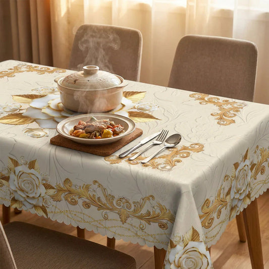 😜30% árcsökkentés🌸 Arany rózsa dombornyomott design – Vízálló, tartós és könnyen tisztítható!