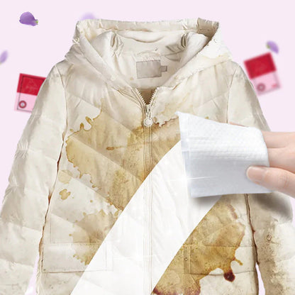 🔥1 vásárol 1 ingyen kap🧼Hordozható Folteltávolító Törlőkendő – 1 Húzásban Eltűnnek a Foltok!