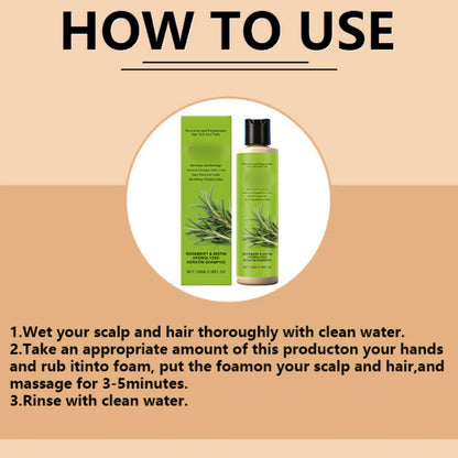 🔥1+1 ingyenes✨ Keratinnal gazdag sampon🌿 Rozmaring & biotin sampon – Mély táplálás sérült hajhoz és száraz fejbőrre!