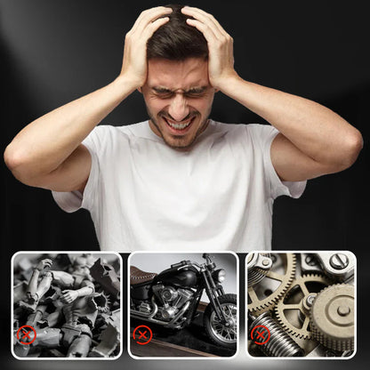 🔥Második termék féláron🏍️1:12 Skálás Motorkerékpár Modell – Interaktív Fény + Hang!