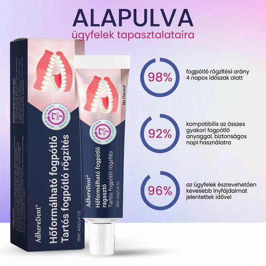😍60%-kal csökkent🔥1 vásárol 1 ingyen kap🦷Hőre Aktiválódó! Egyedi Illeszkedés + Cinkmentes, Gyengéd Formula!