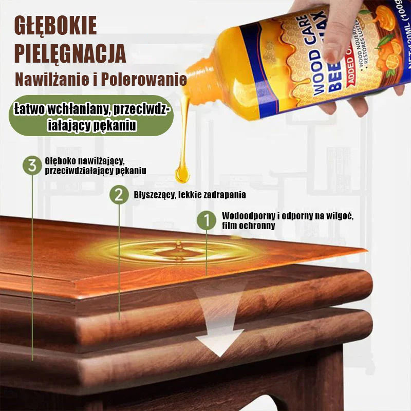 🔥1 vásárol 1 ingyen kap🌳Természetes Méhviaszos Faápoló – Bútorok Újraélesztése + Fényesítés!