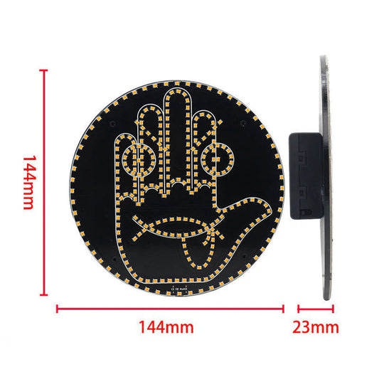 😀Vásárolj 1 kapsz 1 ingyen🚗 Autó LED Tábla – 8 Kifejezés! Ne Dudálj, Szintet Lépj!