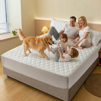 💧 Vízzáró matracvédő készlet🛏️ Párnázott puha matracvédő + párnahuzat – Kényelem és tartósság egyben!