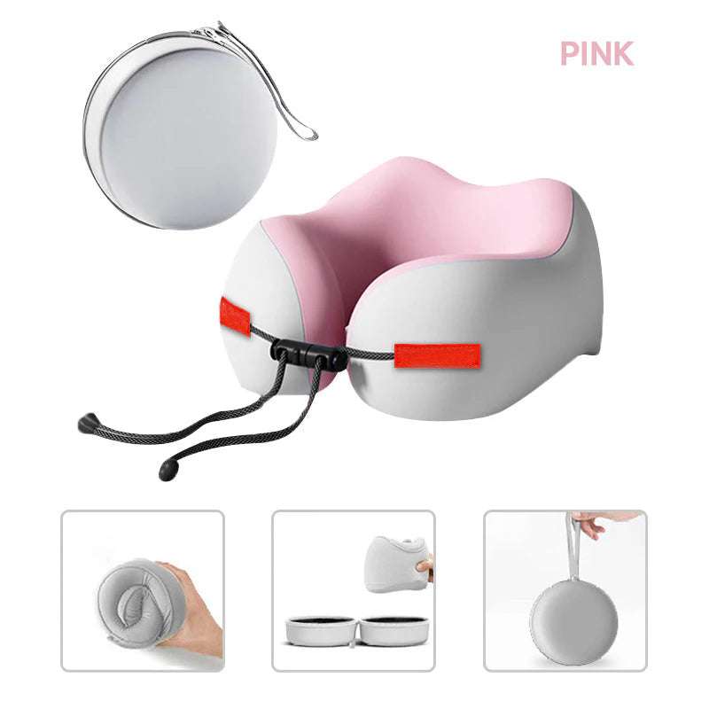 🔝69% kedvezmény✈️ Utazási Nyakpárna – NASA Hab! 360° Beállítható & Összecsukható!