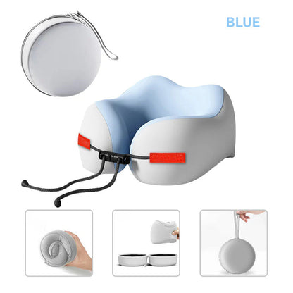 🔝69% kedvezmény✈️ Utazási Nyakpárna – NASA Hab! 360° Beállítható & Összecsukható!