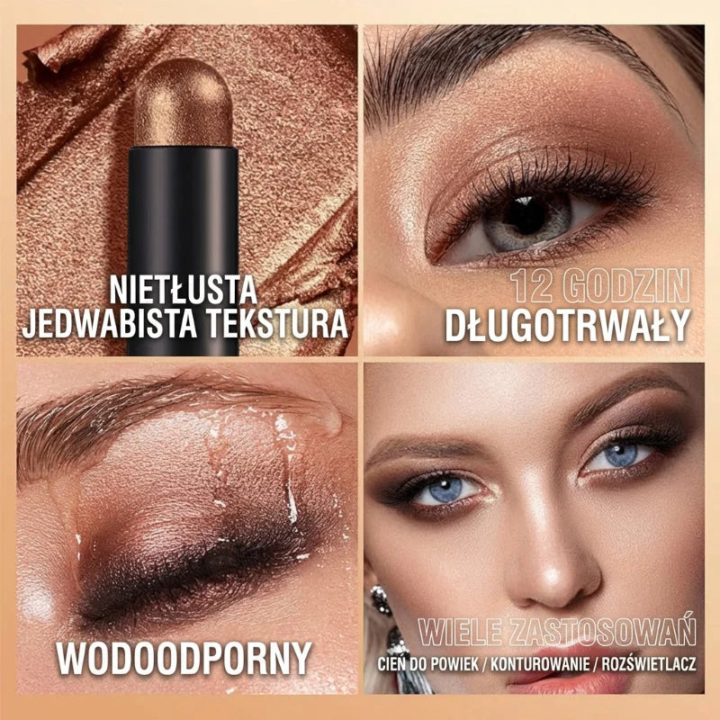 🔥1 vásárol 1 ingyen kap👀2 az 1-ben vízálló szemhéjfesték – smink 5 másodperc alatt! 8 árnyalat + highlighter!