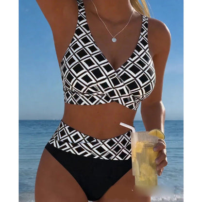 🩱 Magas Derekú Kétrészes Női Bikini