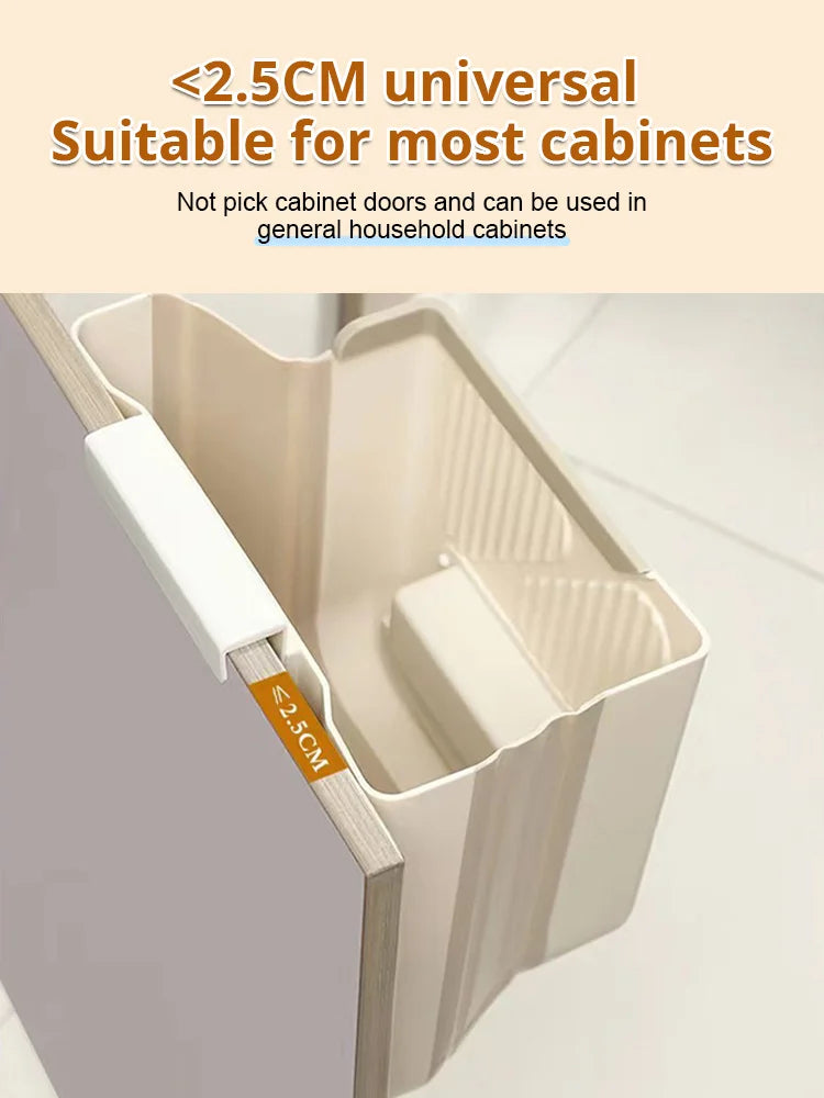 👍Két 2 egy áráért🧺Fali rögzíthető összecsukható szemetes – Nem kell lehajolni + 10 literes nagy űrtartalom!