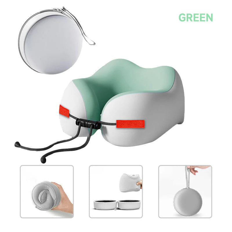 🔝69% kedvezmény✈️ Utazási Nyakpárna – NASA Hab! 360° Beállítható & Összecsukható!