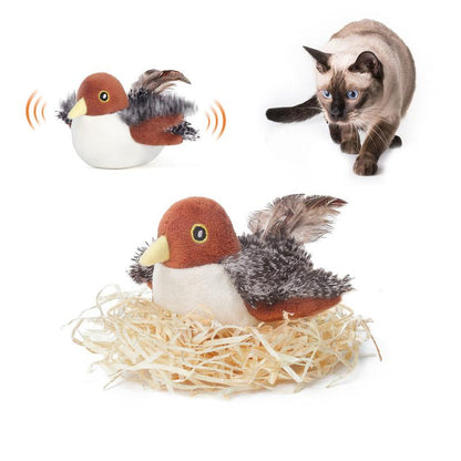 🐱 Élethű Veréb Játék: Csirip + Csapkod – Macskája Órákig Szuperizgalomban!