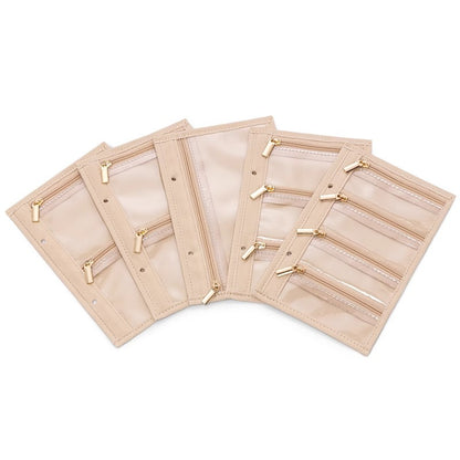 💎Elegáns Ékszer Tárolótáska – PU Bőr + Több Rékeszes!