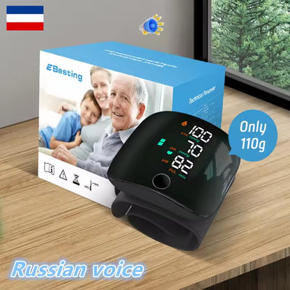 🤩Az ár 30 százalékkal csökkent🩺1-Touch csukló vérnyomásmérő: USB-ről tölthető és hangjelzéssel!