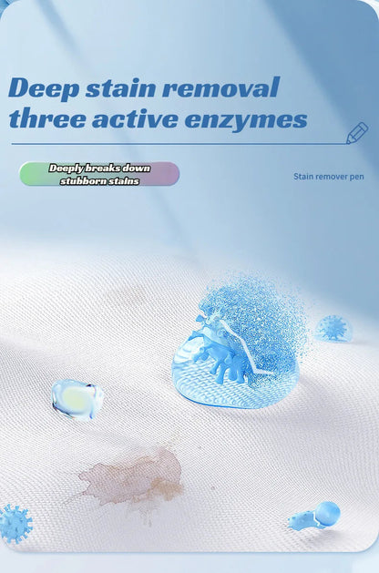 🧼Azonnali folttisztítás, nincs többé kínos helyzet! Gyorsan eltávolítja a zsír-, szósz- és rúzsfoltokat!