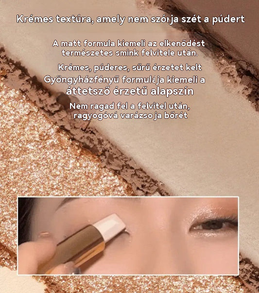 🔥🔥1+1 ingyenes👀Qiciy Dream 2-in-1 Szemhéjpúder Stick – Gyors Lazy Smink Egész Nap!