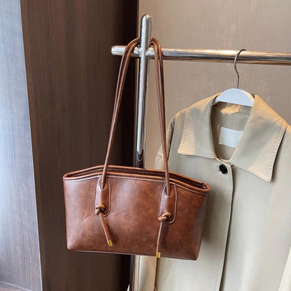 🎁Ingyenes ajándék-medálja🔥Kedvezményes ár👜 Vintage PU válltáska – Időtálló elegancija minden napra!