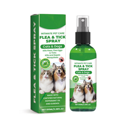 🔥1+1 ingyenes🌿Természetes bolha- és kullancsirtó spray🐾Borsmenta és teafaolajos kártevőriasztó spray – Nyugtatja az irritált bőrt, széles spektrumú védelem!