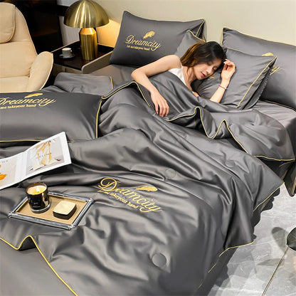 💎35% árcsökkentés🛏️2026 új, hűvös technológiájú ágyneműkészlet | Mosható és lélegző 💤☁️ Aludj, mintha a felhőkön feküdnél ！