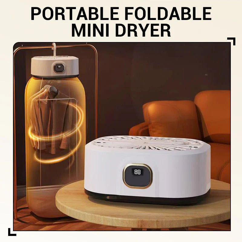 😀1 vásárol 1 ingyen kap🌬️360° Meleglevegős Mini Szárító – Összecsukható + 10kg Kapacitás!