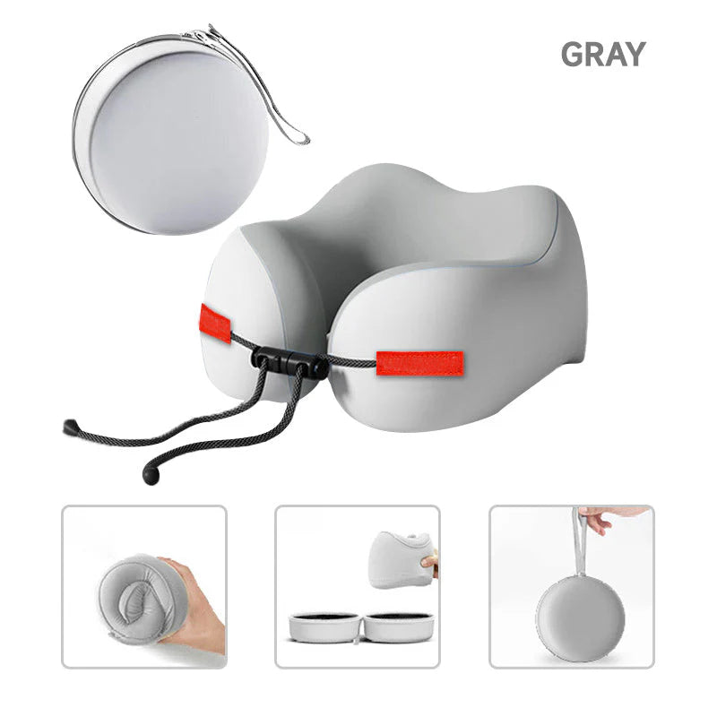 🔝69% kedvezmény✈️ Utazási Nyakpárna – NASA Hab! 360° Beállítható & Összecsukható!