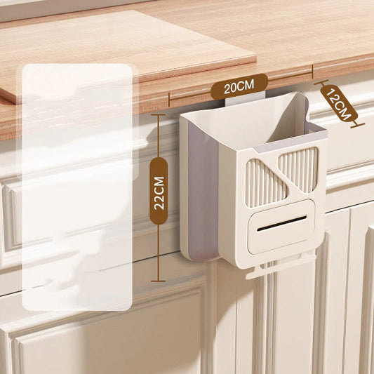 👍Két 2 egy áráért🧺Fali rögzíthető összecsukható szemetes – Nem kell lehajolni + 10 literes nagy űrtartalom!