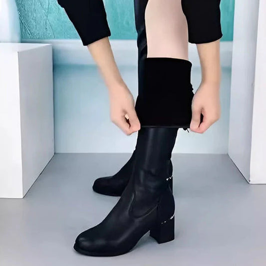 😘30% árcsökkentés👢 5cm Térd Fölé Csizmák: Meleg, Elegáns; Kényelmes!