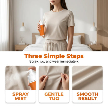 🔥1+1 ingyenes (összesen 2)👔 Azonnal hatású gőzölőspray textíliákhoz – Permet, húzás, kész – Vasalódeszka nélkül, másodpercek alatt！