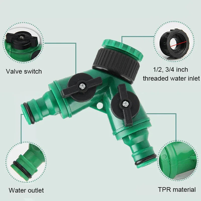 💰Többet vásárol, többet spórol!💧🚰Kétfejes vízcsap elosztó – Egy csapból két vízkimenet！