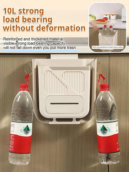 👍Két 2 egy áráért🧺Fali rögzíthető összecsukható szemetes – Nem kell lehajolni + 10 literes nagy űrtartalom!